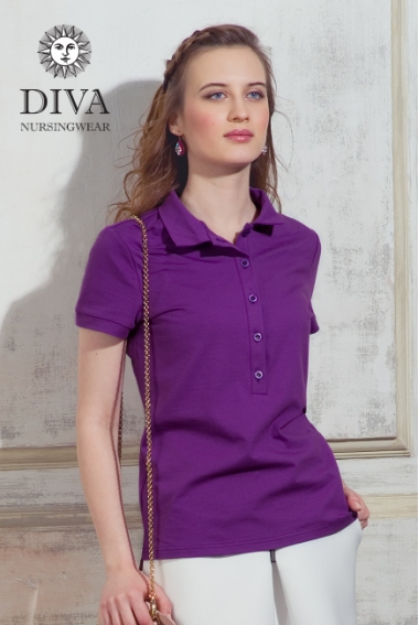 Топ для кормления Diva Nursingwear Polo, цвет Viola