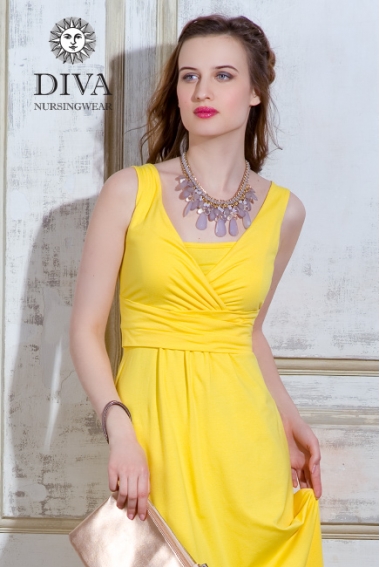 Сарафан для кормящих и беременных Diva Nursingwear Alba Maxi, Limone