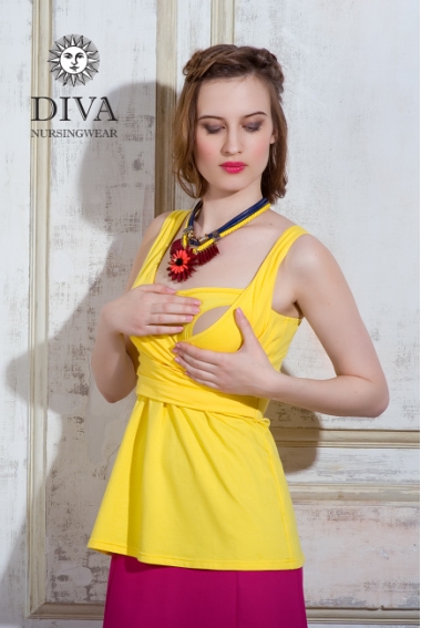 Сарафан для кормящих и беременных Diva Nursingwear Alba Maxi, Limone