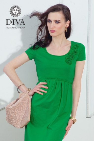 Платье для кормящих и беременных Diva Nursingwear Dalia, цвет Aloe