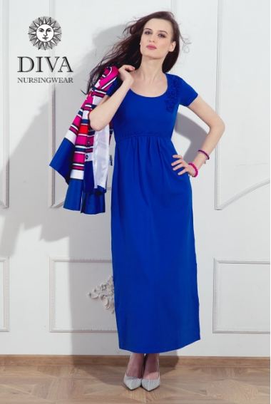 Платье для кормящих и беременных Diva Nursingwear Dalia, цвет Azzurro
