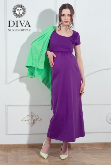 Платье для кормящих и беременных Diva Nursingwear Lucia, цвет AzzurroПлатье для кормящих и беременных Diva Nursingwear Dalia, цвет Viola