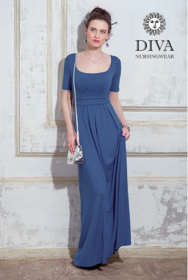 Платье для кормящих и беременных Diva Nursingwear Stella Maxi, Notte