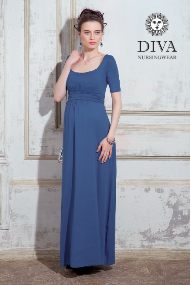 Платье для кормящих и беременных Diva Nursingwear Stella Maxi, Notte