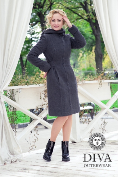 Слингопальто демисезонное Diva Outerwear Antracite