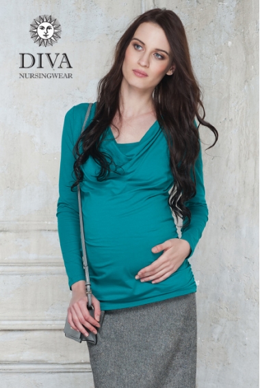 Топ для кормящих и беременных Diva Nursingwear Bella, цвет Smeraldo
