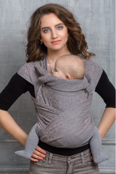 Май-слинг Diva Basico, Cacao с капюшоном