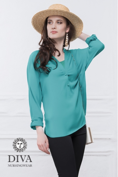 Топ для кормящих и беременных Diva Nursingwear Carla, Smeraldo