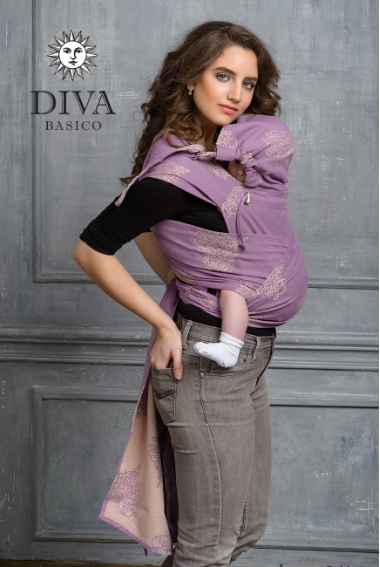 Май-слинг Diva Basico, Lavanda с капюшоном