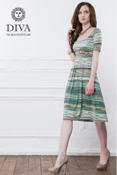Платье для кормящих и беременных Diva Nursingwear Stella, Kiwi