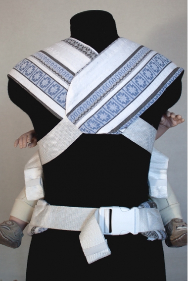 Слинг-рюкзак Karaush, Ellevill Zara Tricolor Blue linen