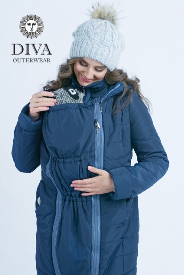 Слингокуртка зимняя 4 в 1 Diva Outerwear Azzurro