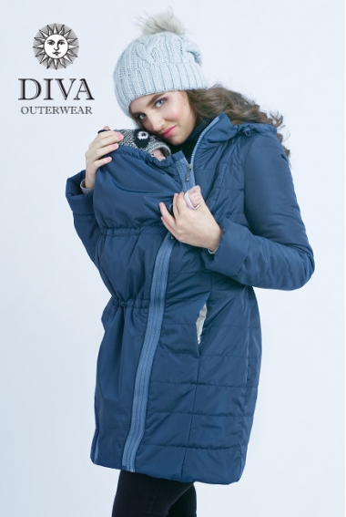 Слингокуртка зимняя 4 в 1 Diva Outerwear Azzurro