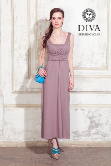 Сарафан для кормящих и беременных Diva Nursingwear Alba Maxi, Cacao