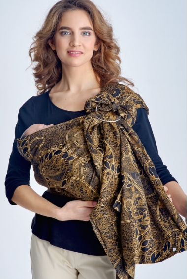 Слинг с кольцами Баюшка двуслойный, Кружева