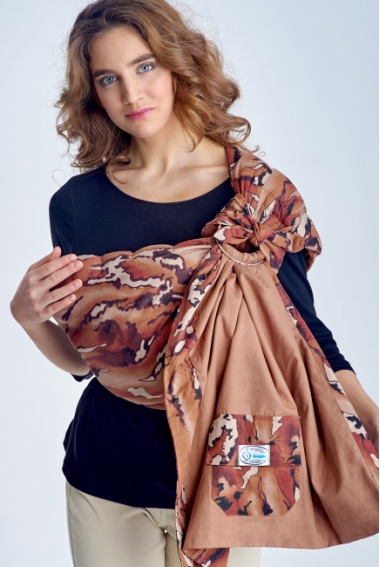 Слинг с кольцами Баюшка двуслойный, Листопад