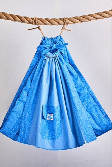 Слинг с кольцами Баюшка двуслойный, Морозные узоры