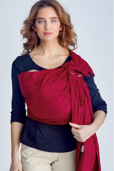 Слинг с кольцами Баюшка двуслойный, Поэма бордо