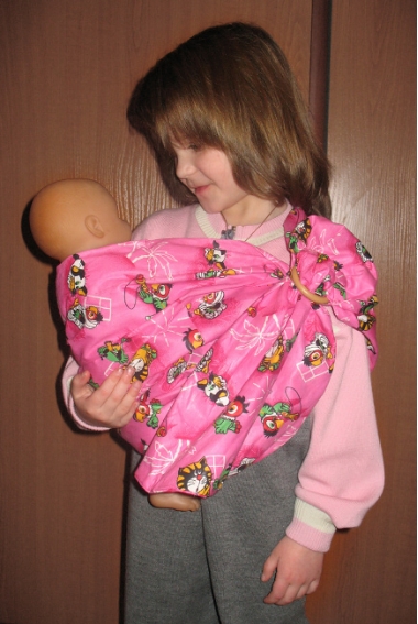 Игрушечный слинг с кольцами Баюшка, попугаи