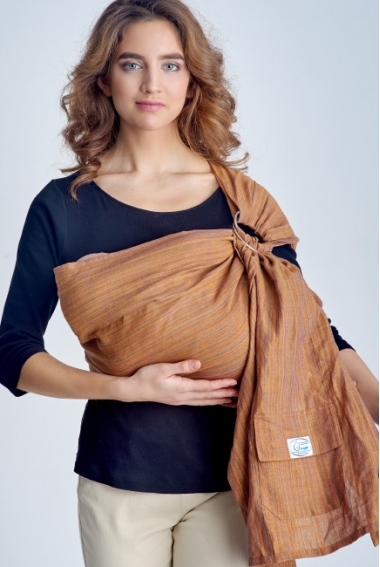 Слинг с кольцами Баюшка двуслойный, Рыжик