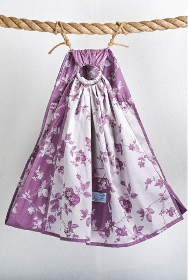 Слинг с кольцами Баюшка однослойный, Сакура