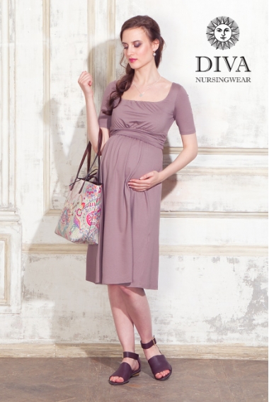 Платье для кормящих и беременных Diva Nursingwear Stella, Cacao