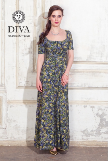 Платье для кормящих и беременных Diva Nursingwear Stella Maxi, Giardino