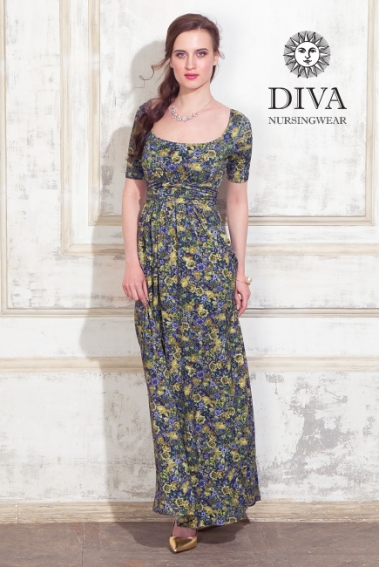 Платье для кормящих и беременных Diva Nursingwear Stella Maxi, Giardino