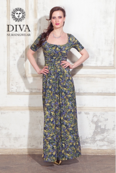Платье для кормящих и беременных Diva Nursingwear Stella Maxi, Giardino