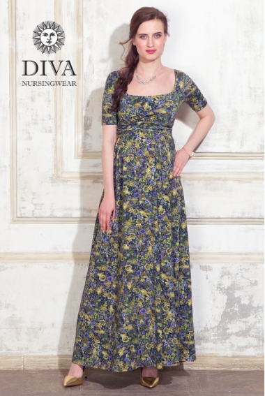 Платье для кормящих и беременных Diva Nursingwear Stella Maxi, Giardino