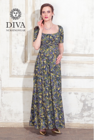 Платье для кормящих и беременных Diva Nursingwear Stella Maxi, Giardino