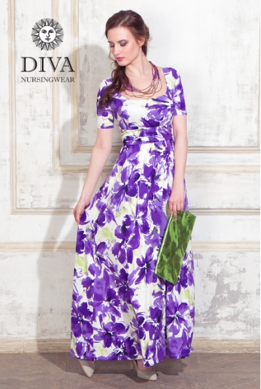 Платье для кормящих и беременных Diva Nursingwear Stella Maxi, Iris