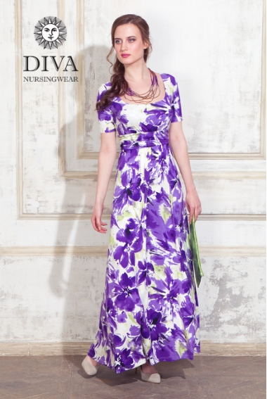 Платье для кормящих и беременных Diva Nursingwear Stella Maxi, Iris