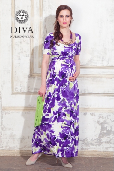 Платье для кормящих и беременных Diva Nursingwear Stella Maxi, Iris