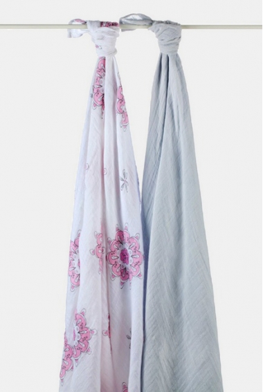 Aden&Anais набор 2 больших муслиновых пеленок, for the Birds (птички)