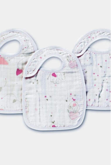 Aden&Anais набор 3 слюнявчиков, Lovely (дивный)