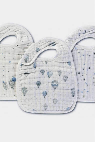 Aden&Anais набор 3 слюнявчиков, Night Sky (ночное небо)