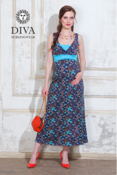 Сарафан для кормящих и беременных Diva Nursingwear Alba Maxi, Primavera