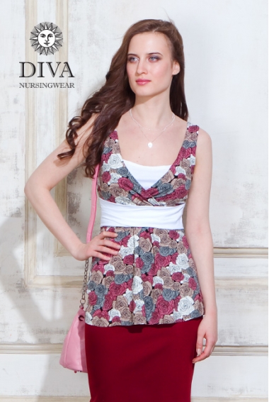 Топ для кормящих и беременных Diva Nursingwear Alba, Rose