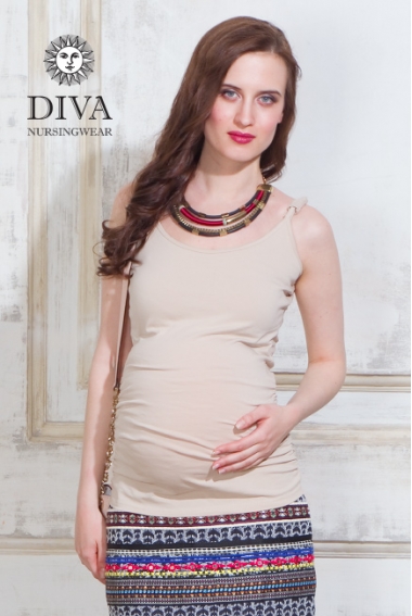 Майка для кормящих и беременных Diva Natale, цвет Grano