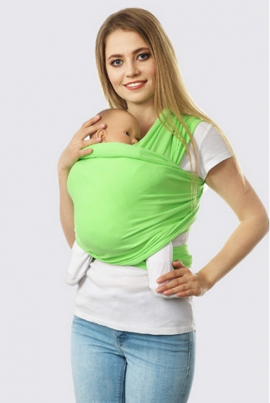 Слинг-шарф трикотажный, салатовый