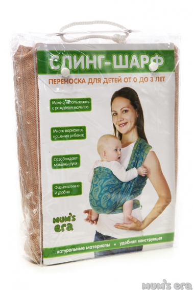 Слинг-шарф Mums Era саржевый, ментол
