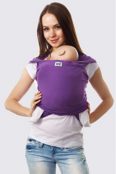 Слинг-шарф трикотажный, фиолетовый