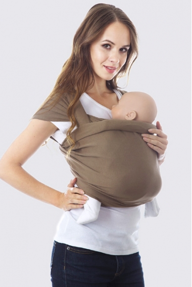 Слинг-шарф трикотажный, шоколад