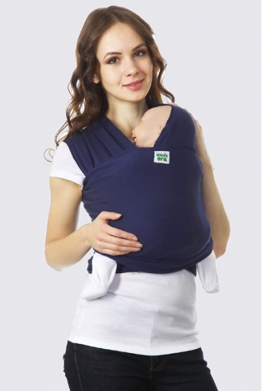 Слинг-шарф трикотажный, темно-синий