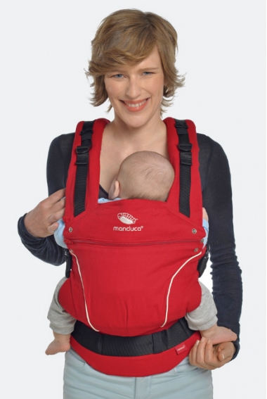 Эрго-рюкзак Manduca PureCotton, Chili Red (красный)
