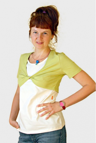 Майка для кормящих "Молоко+киви"