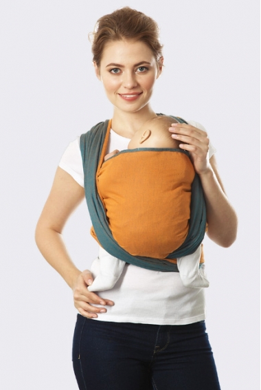 Слинг-шарф Casual, оранжево-синий