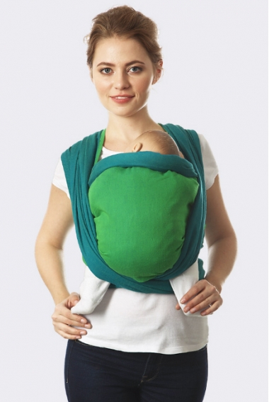 Слинг-шарф Casual, сине-зеленый