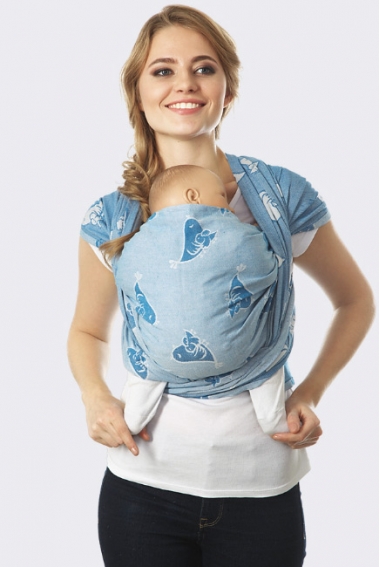 Слинг-шарф Птички, гаити